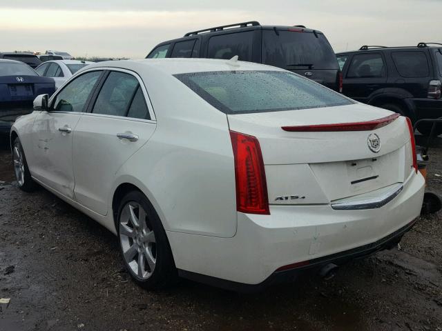 1G6AH5R32D0122228 - 2013 CADILLAC ATS LUXURY WHITE photo 3