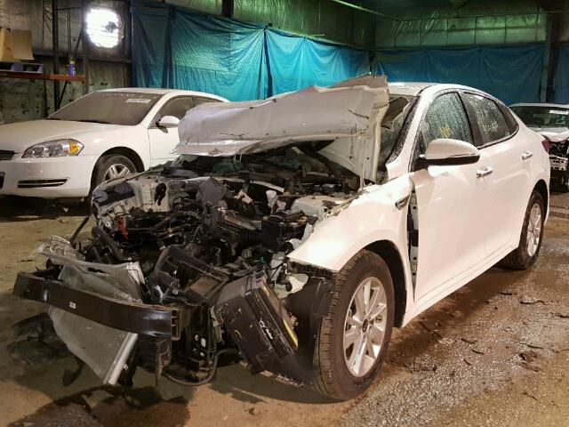 KNAGT4L38G5072044 - 2016 KIA OPTIMA LX WHITE photo 2