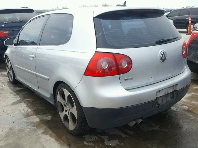 WVWEV71K76W151262 - 2006 VOLKSWAGEN NEW GTI SILVER photo 3