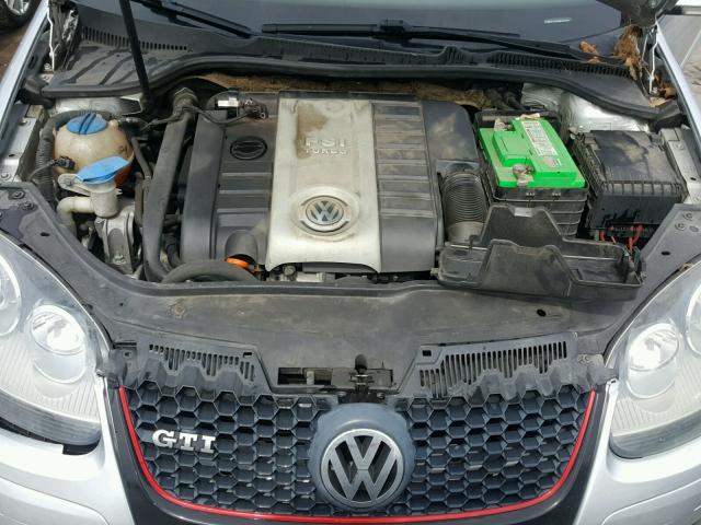 WVWEV71K76W151262 - 2006 VOLKSWAGEN NEW GTI SILVER photo 7