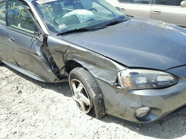 2G2WS542441213447 - 2004 PONTIAC GRAND PRIX GRAY photo 9