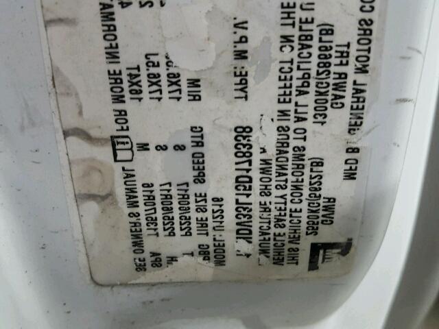 1GNDV33L15D178338 - 2005 CHEVROLET UPLANDER L 白色 照片 10