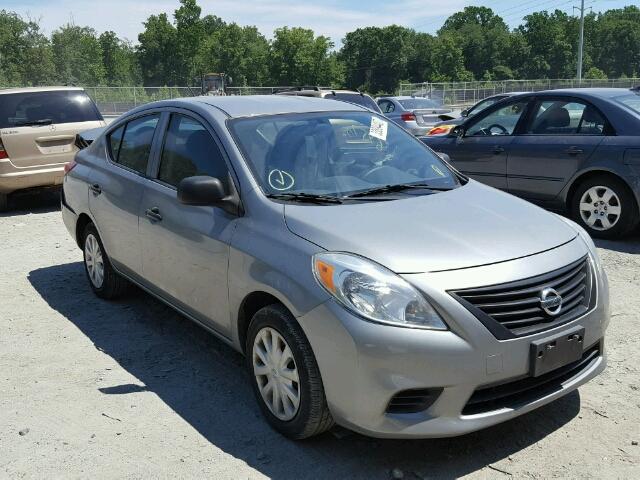 3N1CN7AP8CL901548 - 2012 NISSAN VERSA S GRAY photo 1