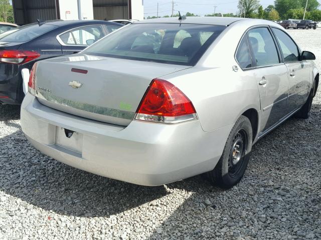 2G1WB58N789186485 - 2008 CHEVROLET IMPALA LS SILVER photo 4