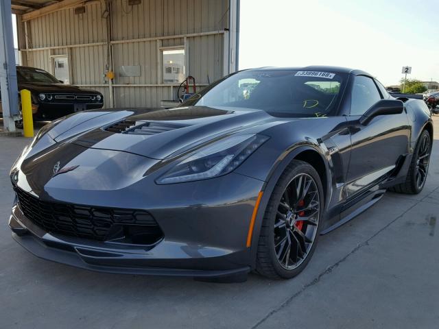 1G1YU2D64J5601491 - 2018 CHEVROLET CORVETTE Z CHARCOAL photo 2