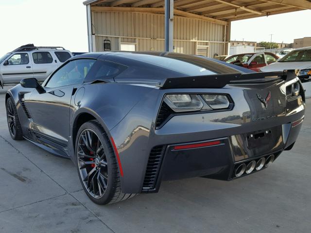 1G1YU2D64J5601491 - 2018 CHEVROLET CORVETTE Z CHARCOAL photo 3