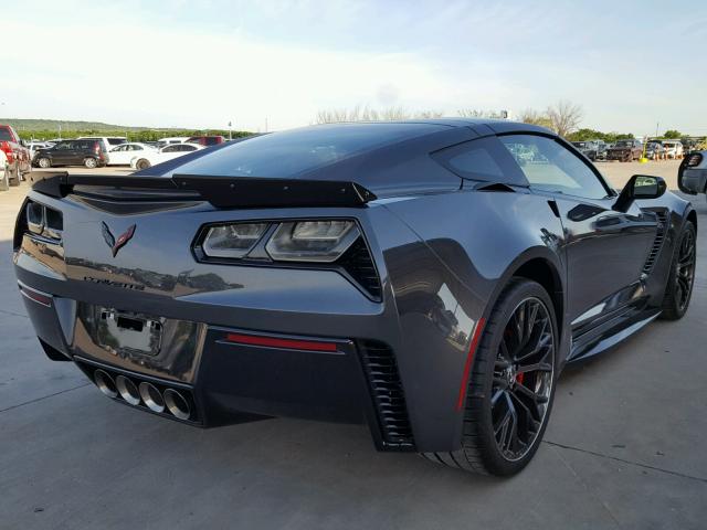 1G1YU2D64J5601491 - 2018 CHEVROLET CORVETTE Z CHARCOAL photo 4