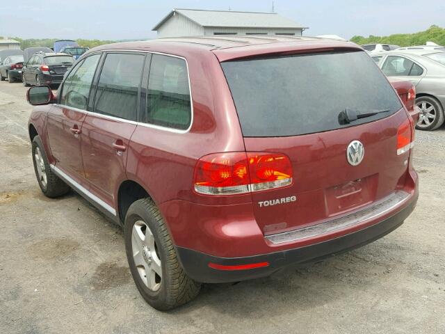 WVGBC77L44D080471 - 2004 VOLKSWAGEN TOUAREG 3. BURGUNDY photo 3