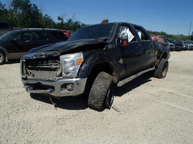 1FT8W3BT1CEA52075 - 2012 FORD F350 SUPER BLACK photo 2