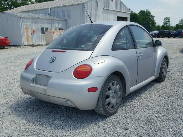 3VWBK21C21M449246 - 2001 VOLKSWAGEN NEW BEETLE SILVER photo 4