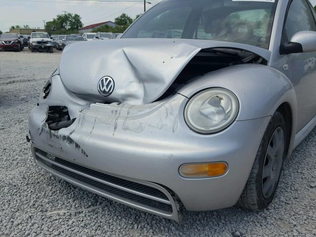 3VWBK21C21M449246 - 2001 VOLKSWAGEN NEW BEETLE ვერცხლისფერი ფოტო 9