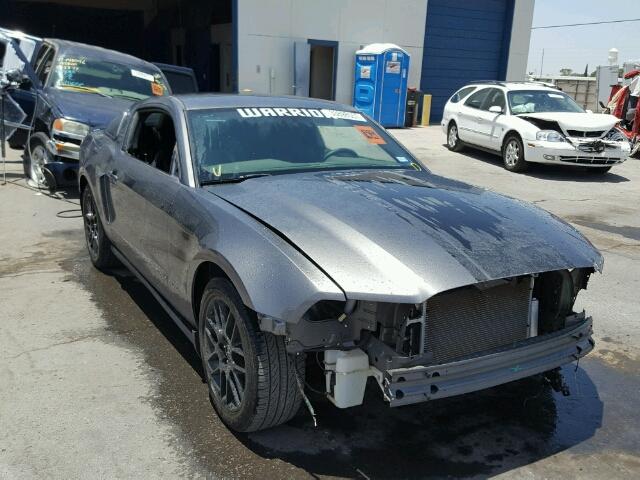 1ZVBP8AM4E5267301 - 2014 FORD MUSTANG GRAY photo 1