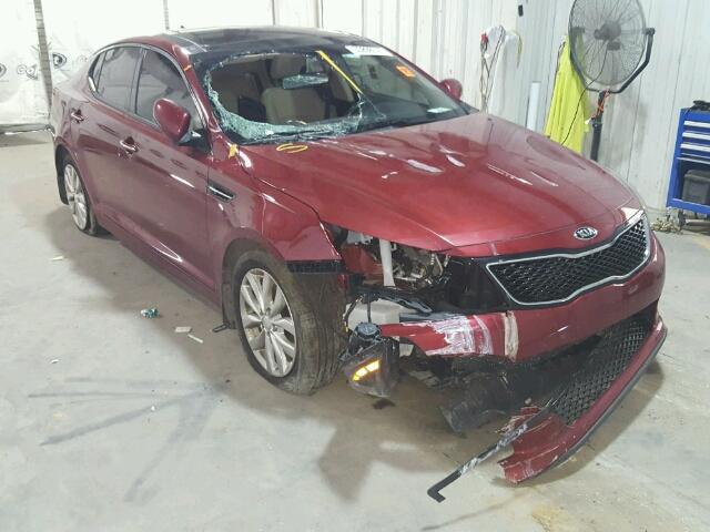 5XXGN4A73EG333866 - 2014 KIA OPTIMA EX RED photo 1