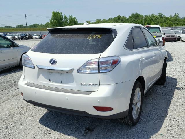 JTJZB1BA8C2006079 - 2012 LEXUS RX 450 WHITE photo 4