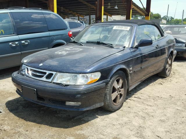 YS3DF78K737010172 - 2003 SAAB 9-3 SE BLUE photo 2