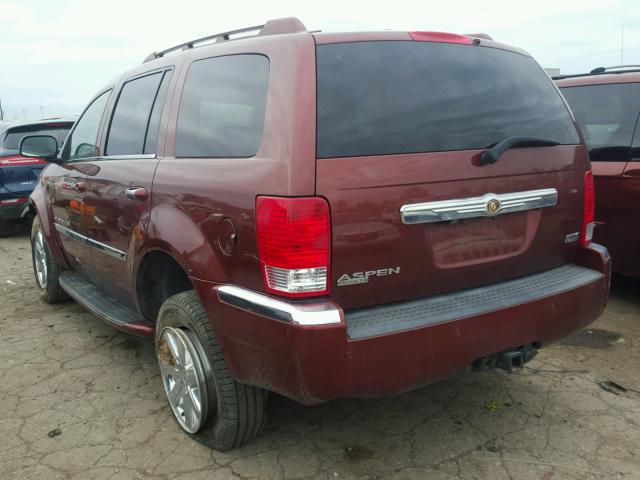 1A8HW58228F122459 - 2008 CHRYSLER ASPEN LIMI RED photo 3