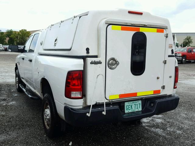 3C6TD5CT9CG142147 - 2012 DODGE RAM 2500 S WHITE photo 3
