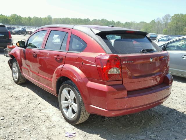 1B3CB3HA4BD111539 - 2011 DODGE CALIBER MA BURGUNDY photo 3