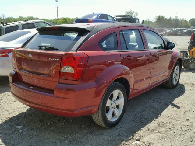 1B3CB3HA4BD111539 - 2011 DODGE CALIBER MA BURGUNDY photo 4