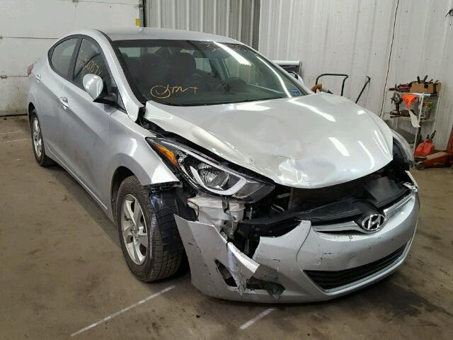 5NPDH4AE5EH456680 - 2014 HYUNDAI ELANTRA SE SILVER photo 1