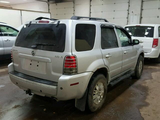 4M2CU97107KJ12486 - 2007 MERCURY MARINER PR SILVER photo 4