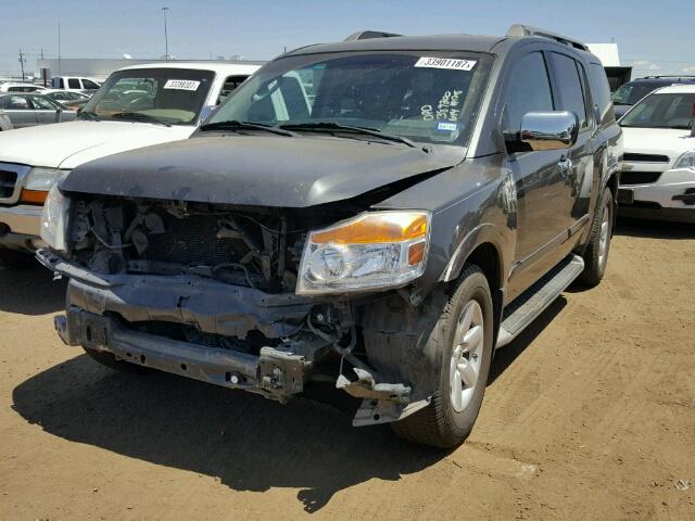 5N1BA0ND1BN612713 - 2011 NISSAN ARMADA SV GRAY photo 2