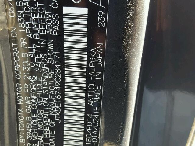 JTKDE167490284171 - 2009 TOYOTA SCION TC 蓝色 照片 10