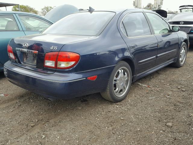 JNKDA31AX3T106657 - 2003 INFINITI I35 BLUE photo 4