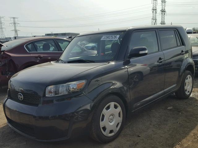 JTLKE50E081023341 - 2008 TOYOTA SCION XB შავი ფოტო 2