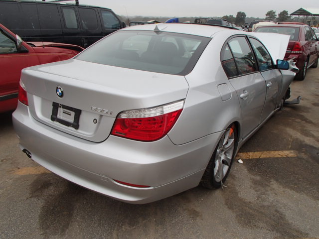 WBANW13568CZ72369 - 2008 BMW 535 I SILVER photo 4