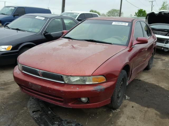 4A3AA46G5YE071848 - 2000 MITSUBISHI GALANT ES MAROON photo 2