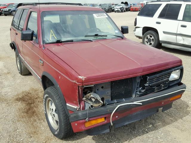 1GNDT13Z9N2170675 - 1992 CHEVROLET BLAZER S10 MAROON photo 1