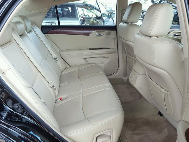 4T1BK3DB4BU381598 - 2011 TOYOTA AVALON BAS BLACK photo 6