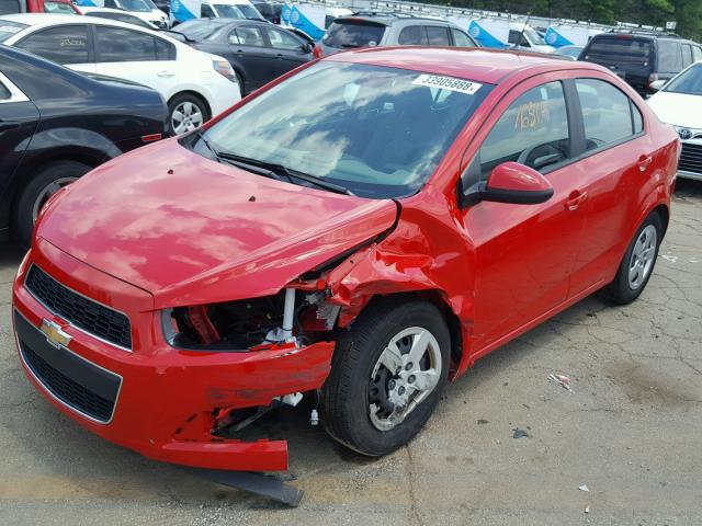 1G1JB5SH4D4205553 - 2013 CHEVROLET SONIC LS 红色 照片 2