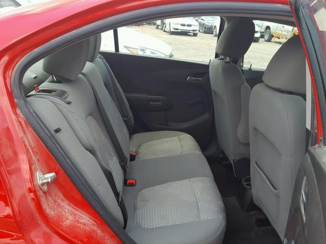 1G1JB5SH4D4205553 - 2013 CHEVROLET SONIC LS 红色 照片 6