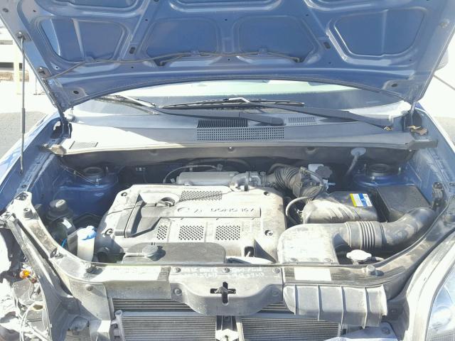 KM8JM12B87U652733 - 2007 HYUNDAI TUCSON GLS BLUE photo 7