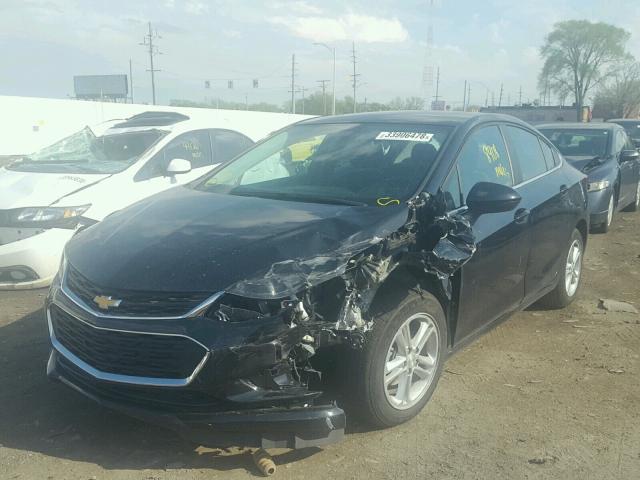 1G1BE5SM8H7147797 - 2017 CHEVROLET CRUZE LT BLACK photo 2