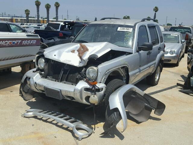 1J4GL58K12W220928 - 2002 JEEP LIBERTY LI SILVER photo 2