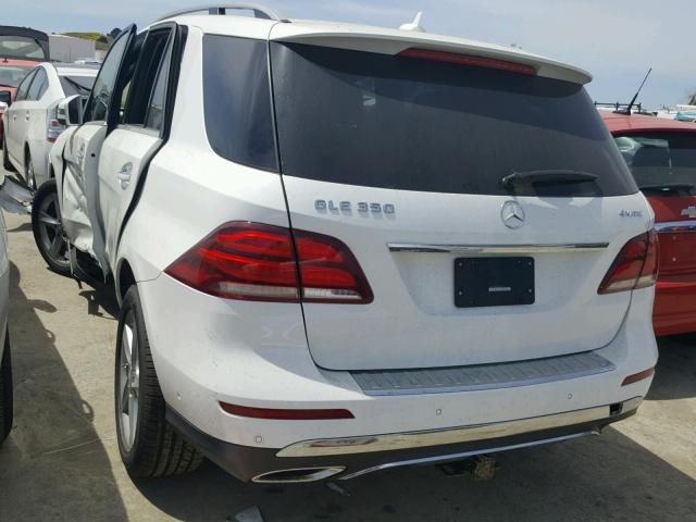 4JGDA5HB5GA754755 - 2016 MERCEDES-BENZ GLE 350 4M WHITE photo 3