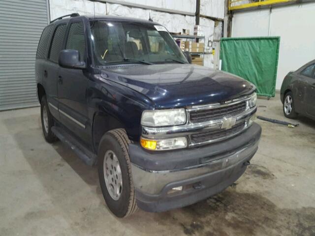 1GNEK13T75R108136 - 2005 CHEVROLET TAHOE K150 BLUE photo 1