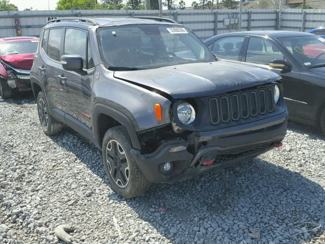 ZACCJBCB5HPE44502 - 2017 JEEP RENEGADE T GRAY photo 1