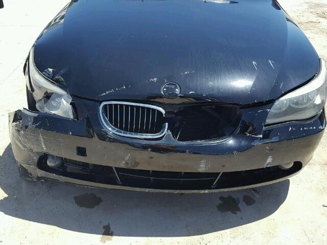 WBANE53507CW64736 - 2007 BMW 525 I BLACK photo 9