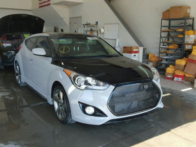 KMHTC6AE5EU210056 - 2014 HYUNDAI VELOSTER T SILVER photo 1