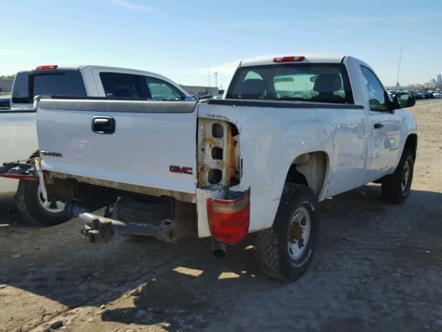 1GTHC24K17E528905 - 2007 GMC SIERRA C25 WHITE photo 4