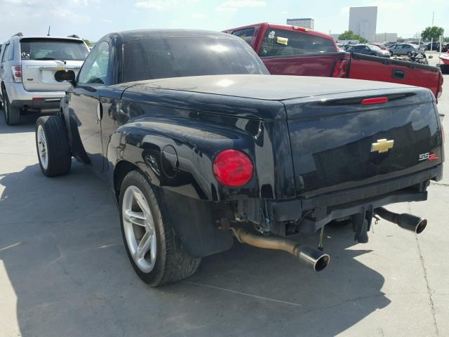 1GCES14P33B102124 - 2003 CHEVROLET SSR BLACK photo 3