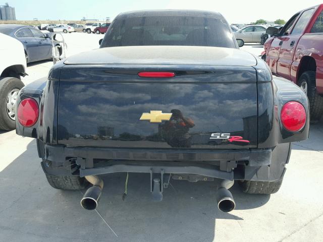 1GCES14P33B102124 - 2003 CHEVROLET SSR BLACK photo 6