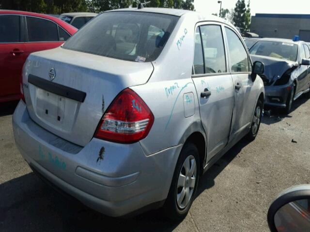 3N1CC11E19L494750 - 2009 NISSAN VERSA S/SL SILVER photo 4