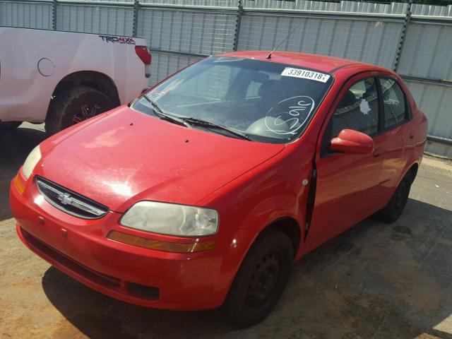 KL1TD52645B326113 - 2005 CHEVROLET AVEO BASE Qırmızı foto 2