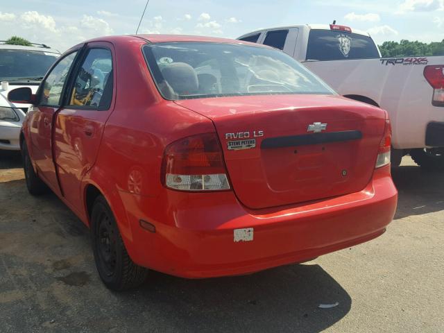 KL1TD52645B326113 - 2005 CHEVROLET AVEO BASE Qırmızı foto 3