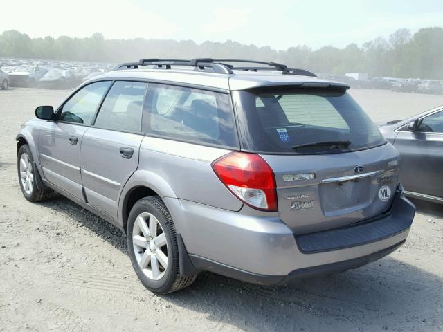 4S4BP61C287315011 - 2008 SUBARU OUTBACK 2. SILVER photo 3